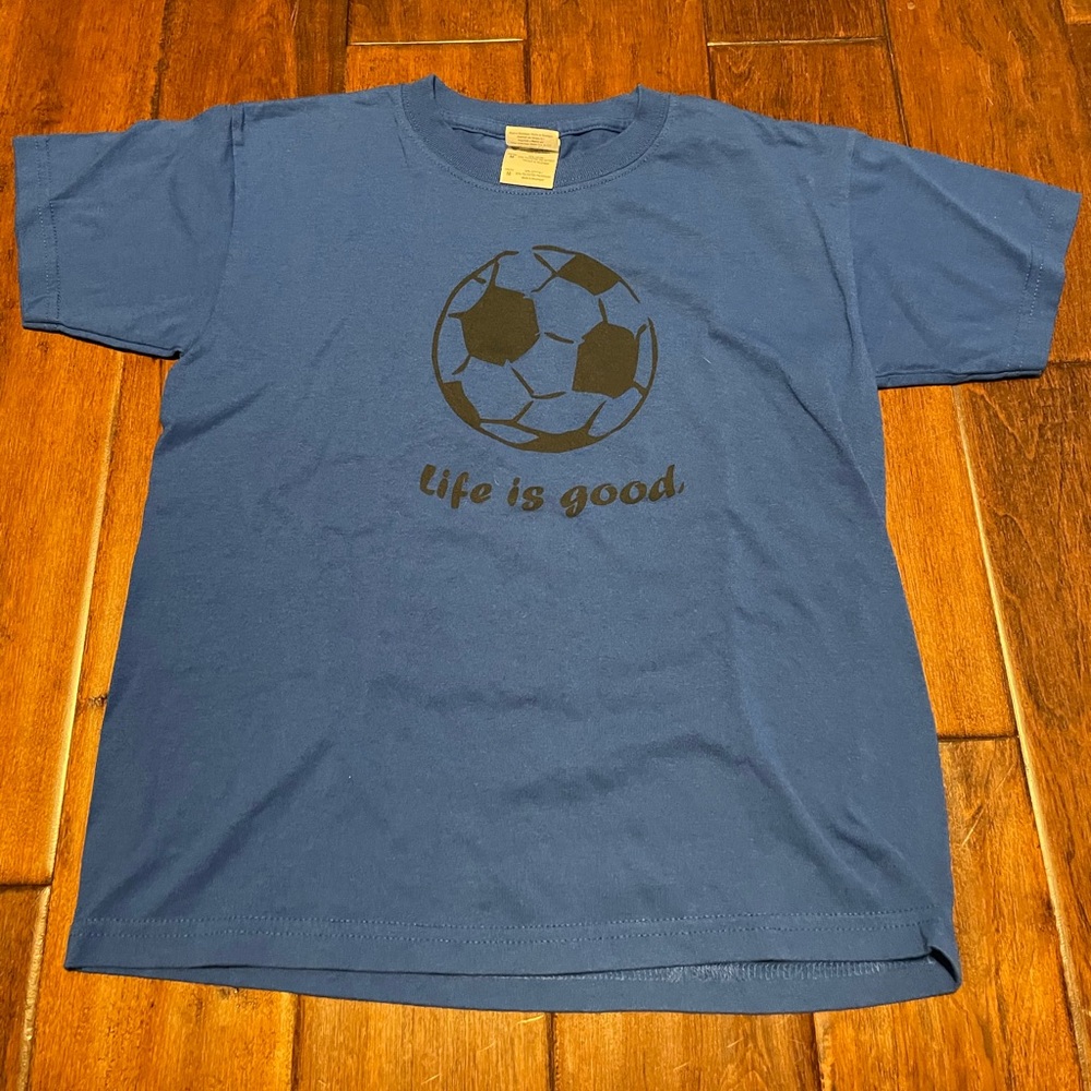 Life is Good Youth Soccer Tee